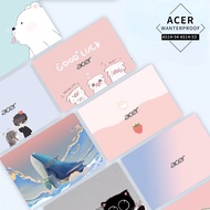 3pcs ABC 14" Laptop Computer Protective COVER CASE Vinyl Sticker MARBLE Cartoon Printed for ACER ASP