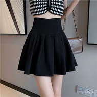 💕FLASH SALE💟Black Pleated Skirt Summer New Petite Short Dress Pettiskirt High Waist Slimming Slim Fit SkirtAUmbrella Ski