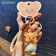Butter Bear Ready To Ship Keychain Cute