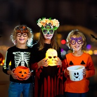 Halloween Paper Glasses, Children's Funny Props, Party Supplies, Halloween Pumpkin Glasses, Funny Gl