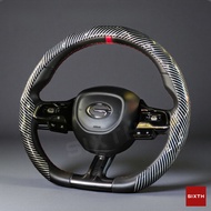 5D car steering wheel cover Carbon fiber, anti-slip, 36CM/38CM, 36 cm/38 cm, carbon fiber steering w