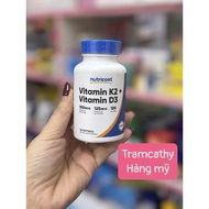 Nutricost Vitamin K2 + Vitamin D3 – Daily essential micronutrient supplement d3k2