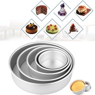 2/4/6/8 Inch Round Cake Mold Removable Bottom Donut Pan Anodized Aluminum Alloy Mould Bakery Baking Decoration Tools
