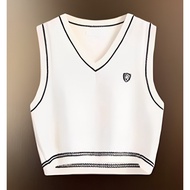 🔥[C350] Áo len nữ Montoghi Quảng Châu GILE HUY HIỆU kiểu 2 lớp phối cổ sơ mi tay phồng - Kholenqc