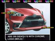 ABS266 Toyota Sienta ABS Front Skirt with Chrome & Logo (MDLS) Body kit Bodykit