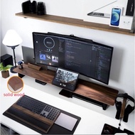 Solid Wood Monitor Stand Monitor Rack Laptop Stand Desktop Monitor Stand Desk Organiser Shelf ZCM