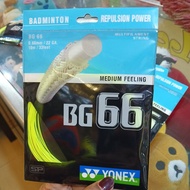 BG66 medium feeling racket String 0.66mm/ 22 GA/ String/ BG 66 SP/
