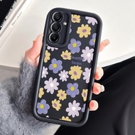Case For Samsung A25 5G A15 4G A15 5G Three-Color Beautiful Garden Phone Silicone Shockproof