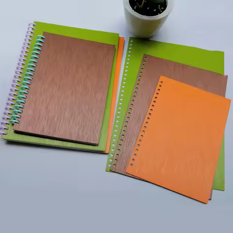 30-hole Binding Cover A4 Loose-leaf Cover A5 PP Plastic Back Cover Journal Notebook Spiral Notebook 