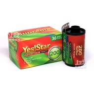 Film YES STAR Superstar 36 Sheets C200 135 Color Film Negative Film February 2027 C41 Rinse