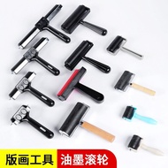 Tool Rubber Roller Ink Marleine Water Tuo Painting Hand Tool Wooden Handle Art Rubber Roller Roller 