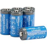 Basics 6-Pack Non-Rechargeable CR123A Lithium Batteries, 3 Volt, Up to 10-Year Shelf Life