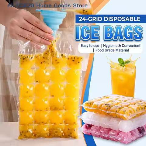 [TG820]50/100 Pcs Disposable Ice Pack Freezer Ice Pack Self-Sealed Make Edible Making Box Summer DIY