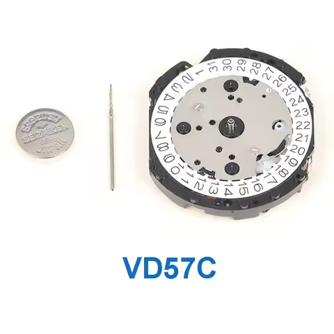 VD57 Movement VD57C Quartz Movement 6 Hands 6/9/12 Small Seconds Date At 3 Japanese New Original Wat