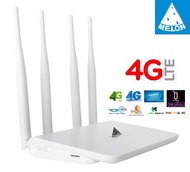 4G LTE Router With SIM 4 Antenna High Gain Signal, Ultra fast Speed รองรับ 3G,4G ทุกเครือข่าย4G ใช้งาน Wifi ได้พร้อมกัน 32 users+-