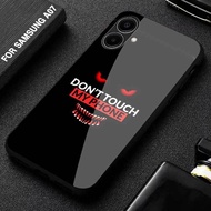 HP SAMSUNG A07 Glass Softcase - Casing Latest SAMSUNG A07hp [M376] SAM Casing - Cellphone Casing - C