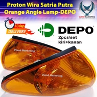 ( DEPO )Proton Wira / Satria / Putra Corner Lamp Angle Lamp Signal Lamp ( Orange ) - 2 pcs / SET