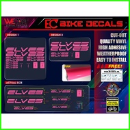 ⇦ ═ ➔ WECAST Elves Bike Frame Decals Sticker and Stickers for Bike Frame