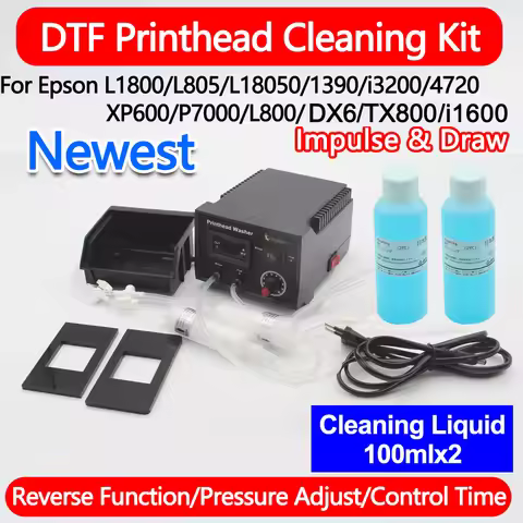 Cleaning Liquid DX6 I3200 XP600 TX800 i1600 FA04000 PrintHead Cleaning Kit For Epson L1800 L805 Prin