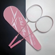 Badminton Racket Single Racket Double Racket Ultra-Light Durable Badminton Racket Set Suitable for Male Female Adult Students