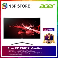 Acer ED320QR 31.5'' FHD Curved Monitor ( HDMI, DP, 3 Yrs Wrty )