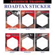 ROADTAX STICKER VAN / LORRY / TRUCK USE