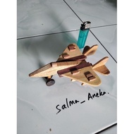 Miniature jet combat F14 F14 wood