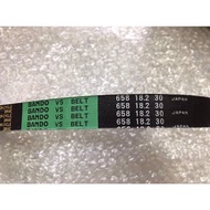 ♙ ۞ ◮ 658-18.2 -30  Fan belt Dio 3 (BANDO MADE IN JAPAN)