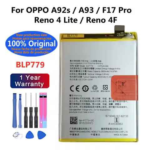 BLP779 Battery For OPPO Reno4 Lite/F17 Pro /A92s /A93 /RENO4F Original Capacity Replacement Repair P