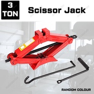 3 Ton Manual Scissor Jack Thick Hand Car Jack Essential Bridge Black Jack Kereta Car Jack Car Accessories Garage Jack Kereta Service Jack Lifting Car Puncture Tyre Tire Sepana Jek Kereta Tukar Tayar Tusukan (Random Colour)