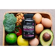Keto BHB Exogenous Ketones Pills (2720mg | 120 Capsules) Keto w. goBHB Salts, Natural Caffeine & L-C