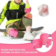 6 In 1 Child Roller Skates Skateboarding Skiing Protection Set Wrist Elbow&knee Pads Set D9z9