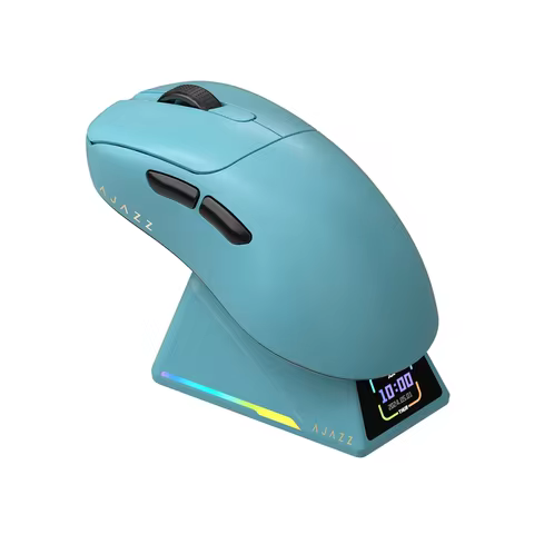 AJAZZ AJ179 APEX V2 Wireless Gaming Mouse PAW3950 42000DPI 8Khz RGB Magnetic Charging Base Ergonomic