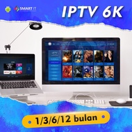 Smarters IPTV Penggunaan biasa 1/3/6/12 bulan Pilih | IPTV Terbaik