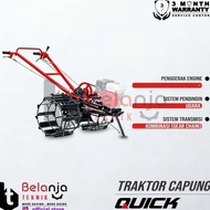 Quick Traktor Bajak Sawah Capung Metal Tanpa Mesin Penggerak