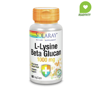 Solaray, L-Lysine Beta Glucan, 1,000 mg, 60 VegCaps (500 mg per Capsule)