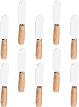 Luxshiny 10Pcs Butter Knife, Stainless Steel Butter Spreader Knife, Butter Scraper for Condiments, Creams