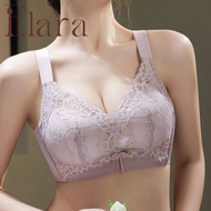 34-42C Plus Size Soft Lace Sexy Underwear Women Comfortable Deep V Frameless Push-Up Bra