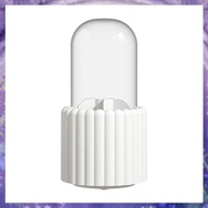 [P K A M] Makeup Brush Organizer, 360 Degree Rotatable Round  Makeup Brush Holder with Lid Brush Sto