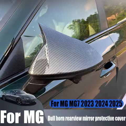 For MG MG7 2023 2024 2025 bull horn rearview mirror protective cover modified car exterior decoratio