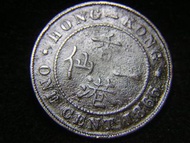 1866年香港(British Hong Kong)一仙(ONE Cent copper)銅幣(英女皇維多利亞歌德式像 Gothic Version Queen Victoria)
