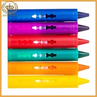 CAPA 6Pcs Colorful Crayon with Pen Holder for Toddler Art Drawing Coloring Doodling