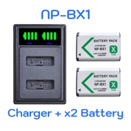 Sony NP-BX1 Battery and Charger สำหรับ ZV-1 ZV-1M2 RX1 RX1RM2 RX100 RX100M7 HX99 HX400V WX800 GW66VE