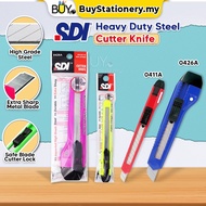 SDI Steel Cutter Knife Heavy Duty Pen Knife (0411A/0426A) - (1s/PCS) Paper Cutter Blade Refill Mata 