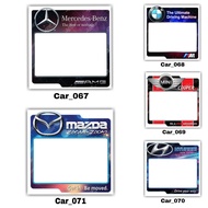Sticker Roadtax Untuk Kereta Brand Mercedes-benz BMW Mini Coopers Mazda Hyundai