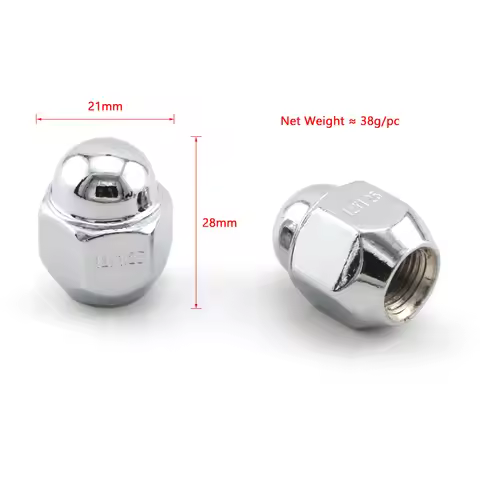 M12x1.25 Car Tire Wheel Lug Nuts 21Hex For Nissan Sunny Sylphy TIIDA Teana Qashqai X-Trail Bluebird 
