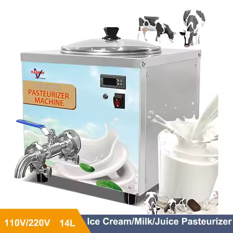 14L/H Ice Cream Milk Juice Pasteurization Machine Small Scale Dairy Yogurt Making Gelato Maker