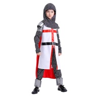 {gykhhguk} New Deluxe Medieval Crusades Knight Cosplay Costume For Kids Boys Outfit Suits Boys Hallo