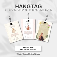 Hang Custom 4-Month PregnancyTAG 7-Month Pregnancy Hangtag/