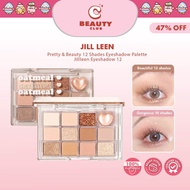 JILL LEEN Pretty & Beauty 12 Shades Eyeshadow Palette Jillleen 色哑光奶茶眼影盘